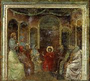 GIOTTO di Bondone Christ among the Doctors oil on canvas